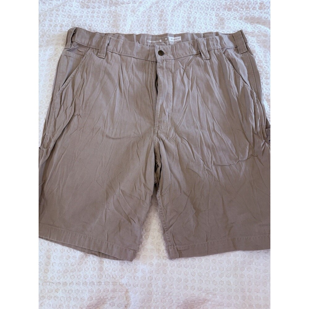 Carhartt Relaxed Fit Shorts Men's Size 40 Khaki Utility Casual Chino Style